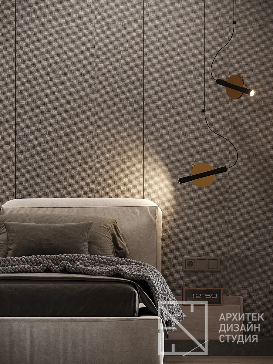 Дизайн интерьера квартиры в г. Красноярск по ул. Ладо Кецховели, 34 - Спальня - Фото 7